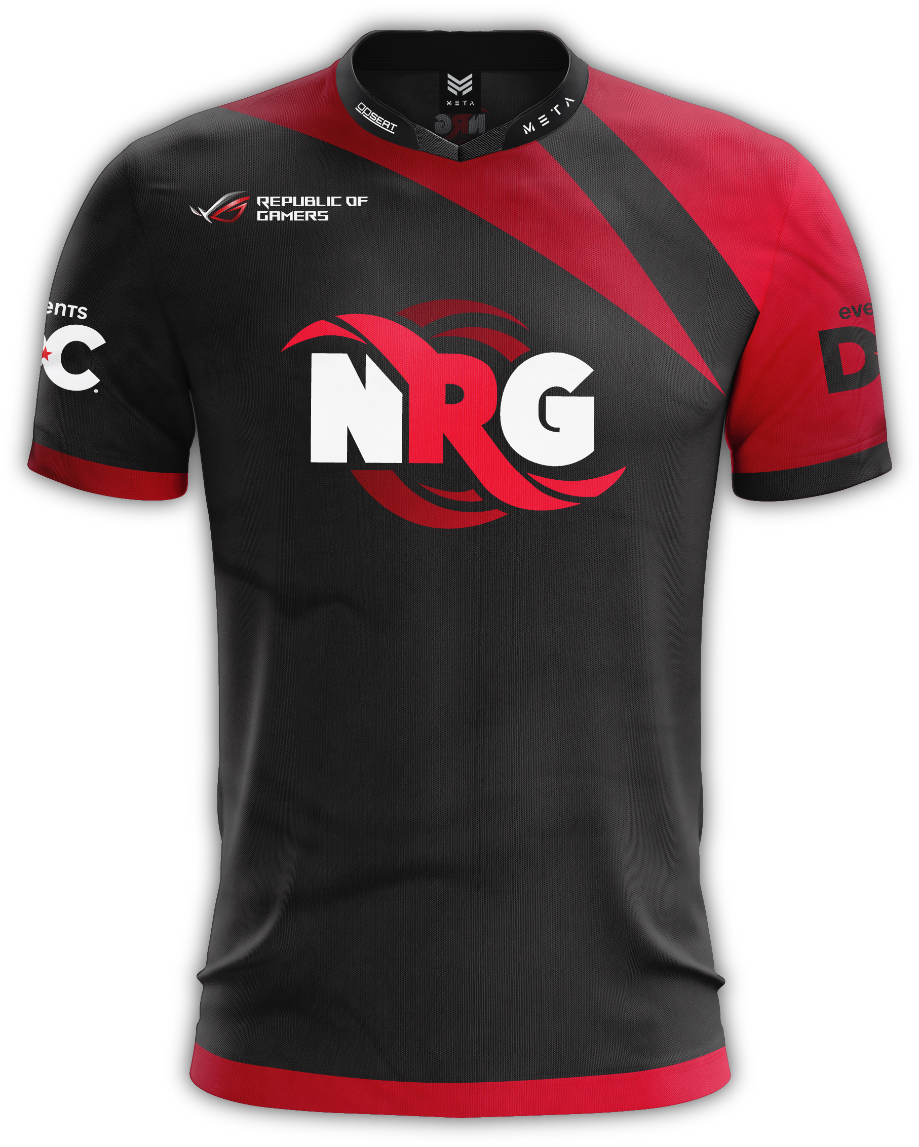 Nrg Artboard 2 Jersey Fire 2018 Front 75c525fd 5a09 - Nrg Rocket League Jersey (2738x2740), Png Download