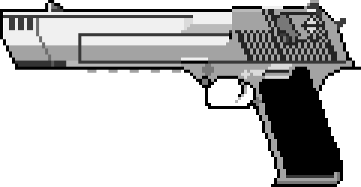 Desert Eagle - Desert Eagle Pixel Art (1180x630), Png Download