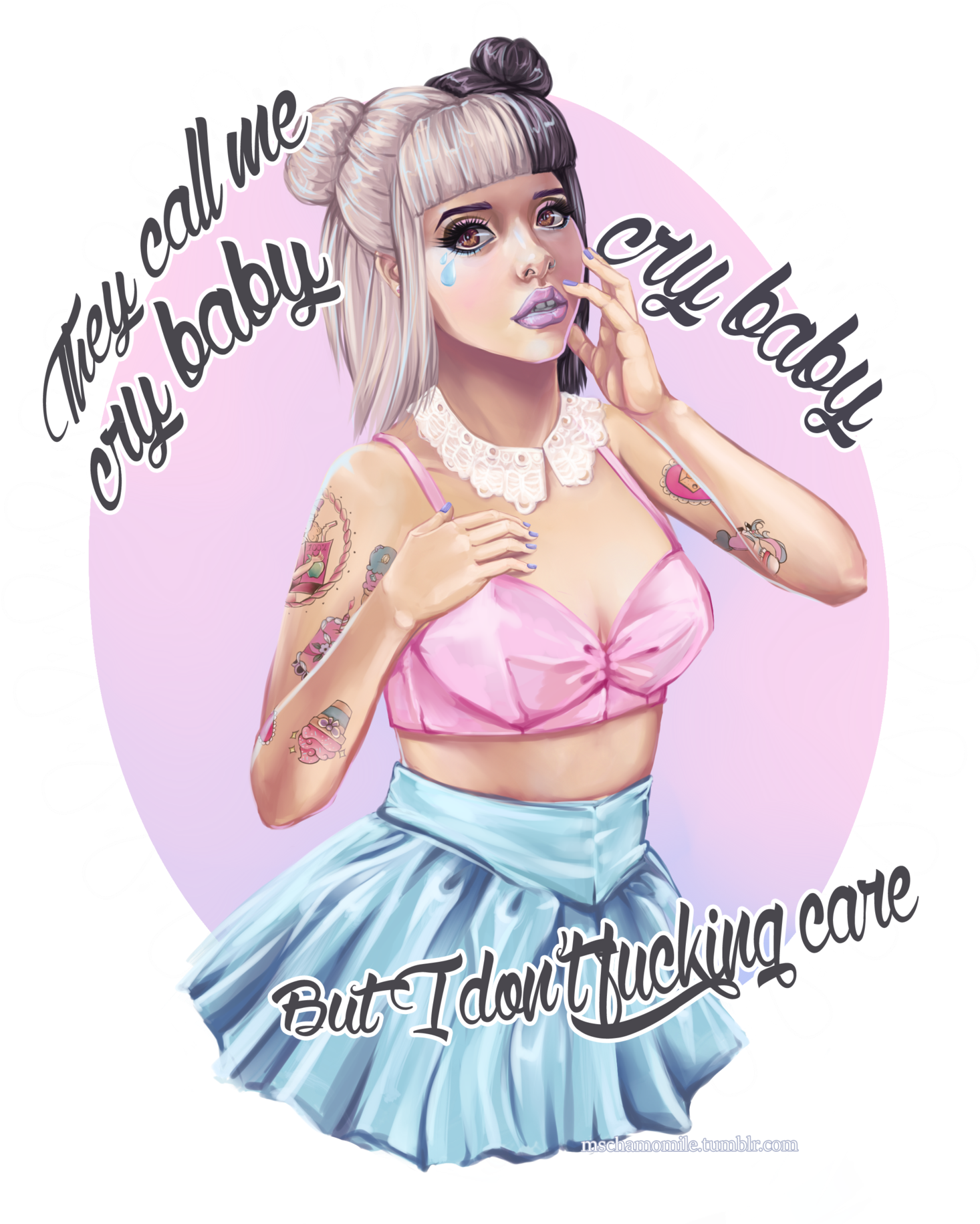 Lyric Drawing Melanie Martinez - Melanie Martinez Fanart Cry Baby (1600x1841), Png Download