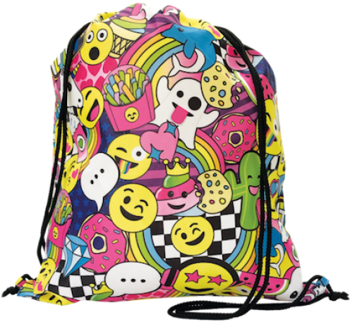 Emoji Party Drawstring - Bag (500x500), Png Download
