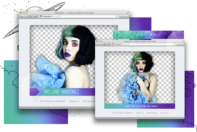 Pack Png 846 // Melanie Martinez - Hailee Steinfeld Png Pack (707x462), Png Download