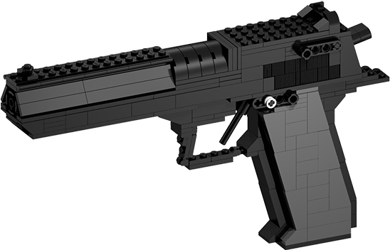 The Imi Desert Eagle - Lego Guns (600x367), Png Download