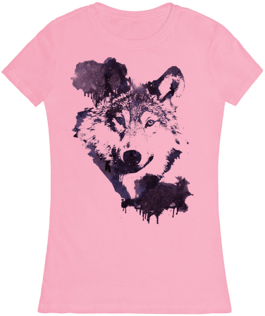 Space Wolf Womens T-shirt - T-shirt (484x484), Png Download