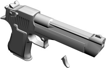 Desert Eagle, 5k Polys - User (640x480), Png Download