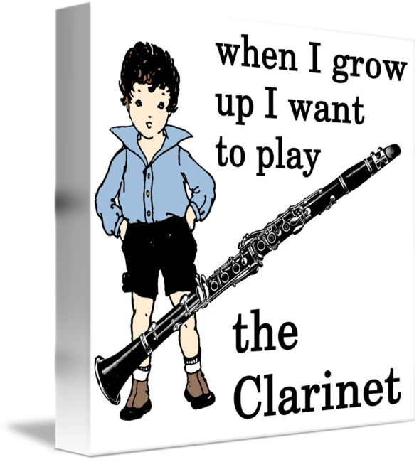 Clip Art Transparent Stock Boy By Evision Arts - Clarinet Girl (589x650), Png Download