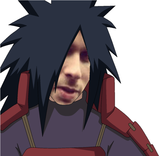 Madara Uchiha Sasuke Uchiha Tsunade Face Human Hair - Madara Uchiha Hair Png (680x628), Png Download