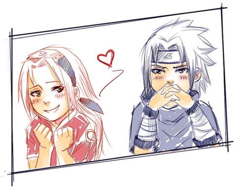 My Art Sasuke Uchiha Sakura Sasuke Sasusaku Sakura - Sasuke Uchiha (500x476), Png Download
