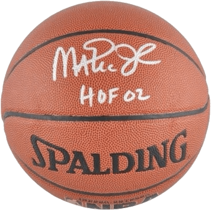 Magic Johnson Los Angeles Lakers Nba Authentic Autographed - Spalding Nba Finals Ball (1000x1000), Png Download