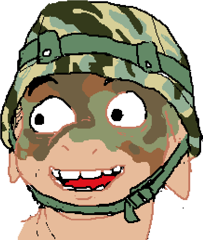 Camouflage, Face Paint, Helmet, /k/, Safe, Soldier, - Cartoon (700x783), Png Download
