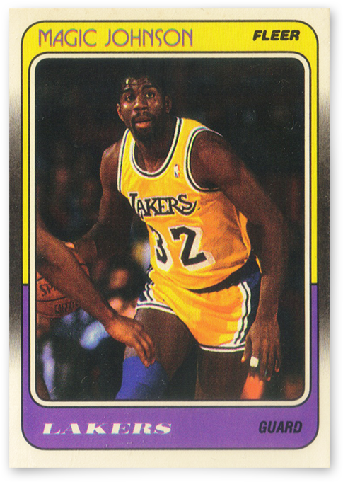 Earvin “magic” Johnson Jr - 1988 Fleer #67 Magic Johnson Lakers Hof Psa 10 K2478778-779 (500x696), Png Download