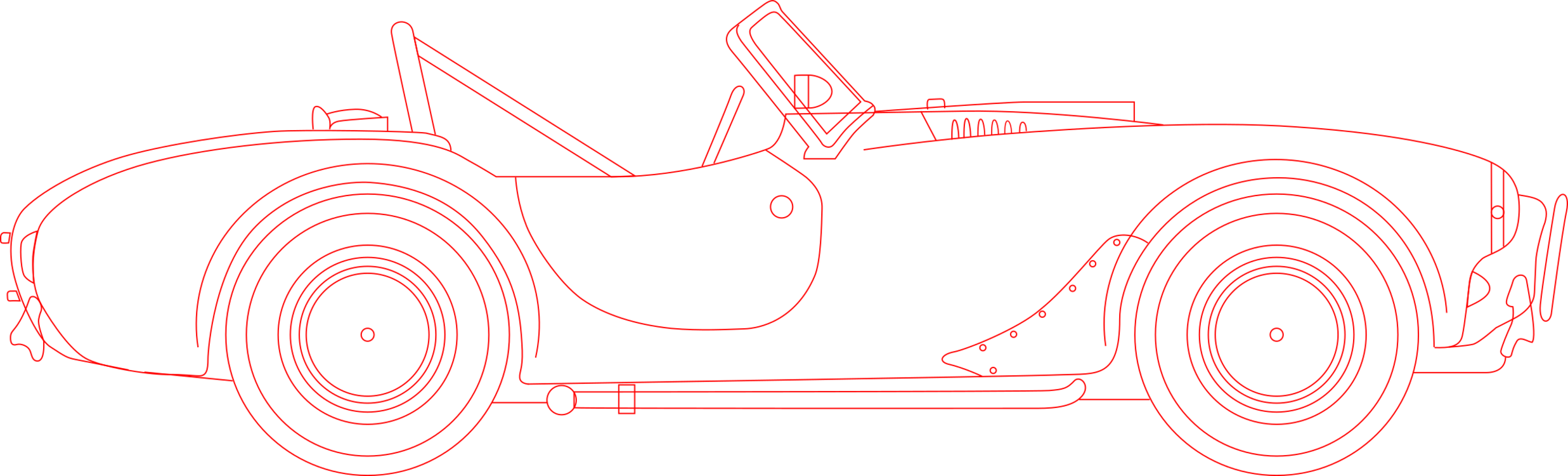 Drawing Line Art Painting Car Scrap - Drawing (2473x750), Png Download