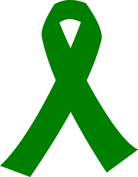 How To Set Use Green Cancer Ribbon Clipart (462x593), Png Download