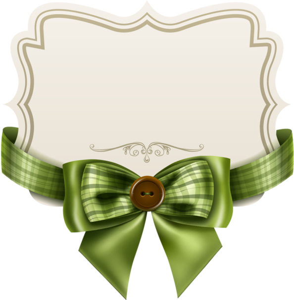 Green Ribbon, Ribbon Bows, Note Paper, - Vector Graphics (600x605), Png Download