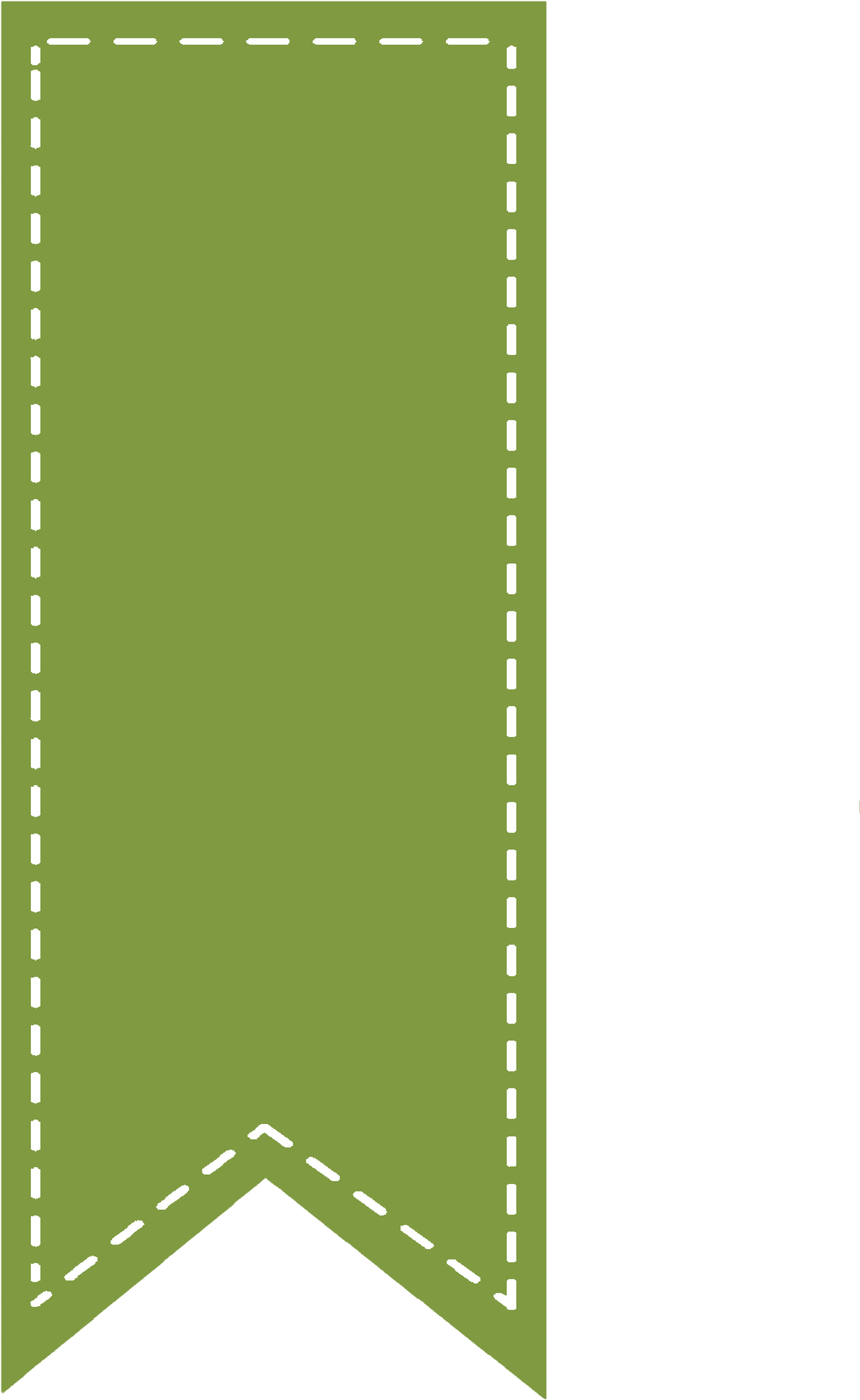 Download Green Ribbon Bookmark Vertical Ribbon Banner Png Png