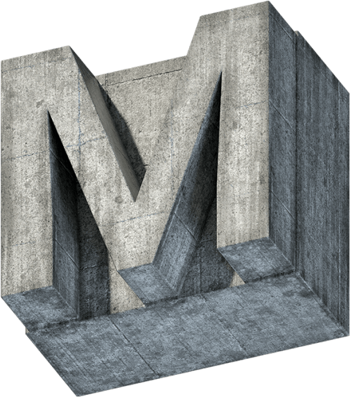 Blocks Vector Concrete Block - Concrete Block Font (595x595), Png Download