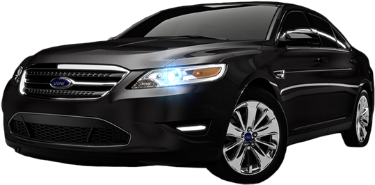 Black Ford Taurus - 2010 Ford Taurus (550x276), Png Download