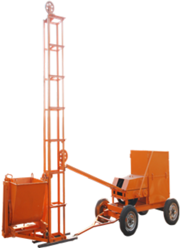 Concrete Loading Lift Single Column Structure - Concrete Lift (497x500), Png Download