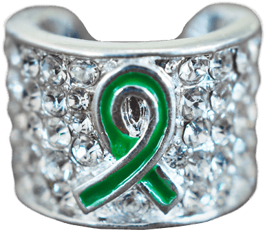 Green Ribbon Stethoscope Charm - Green (619x619), Png Download