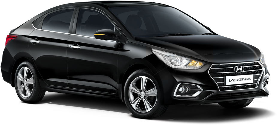 In Ext Rbi Nw Front View - Hyundai Verna Png (1188x452), Png Download