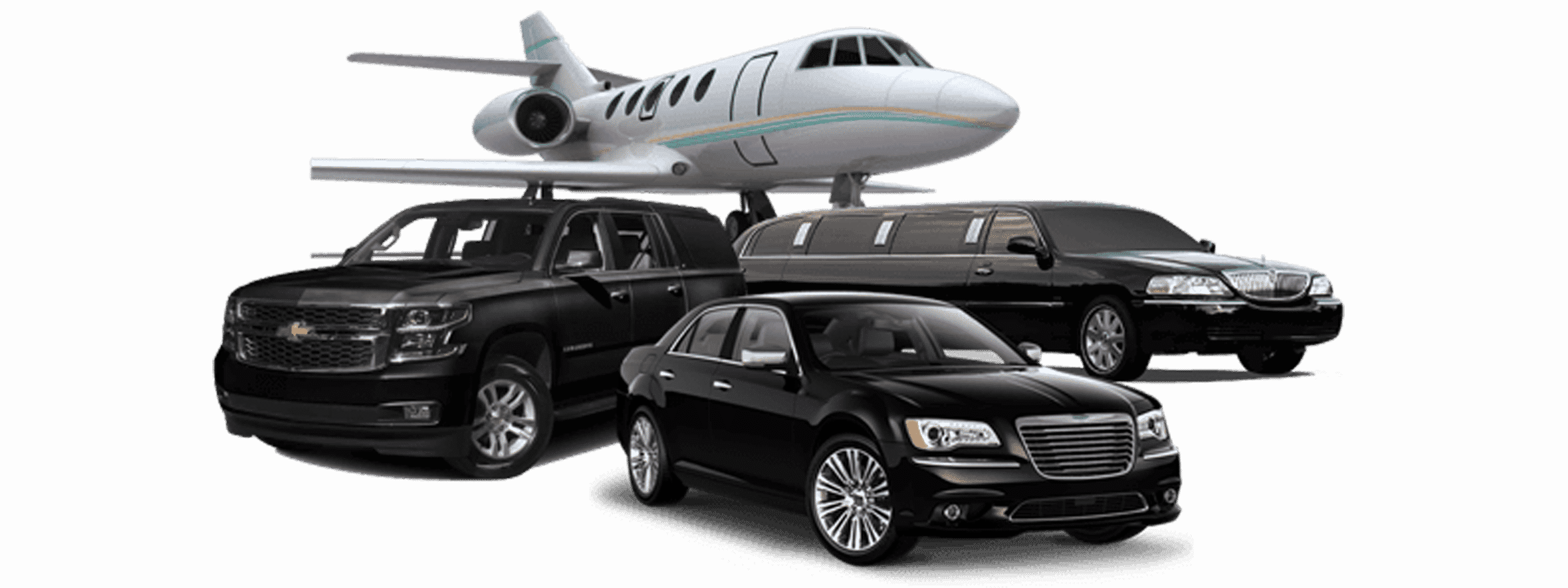 Dfw Black Car Service - Limousine À Las Vegas (2400x900), Png Download