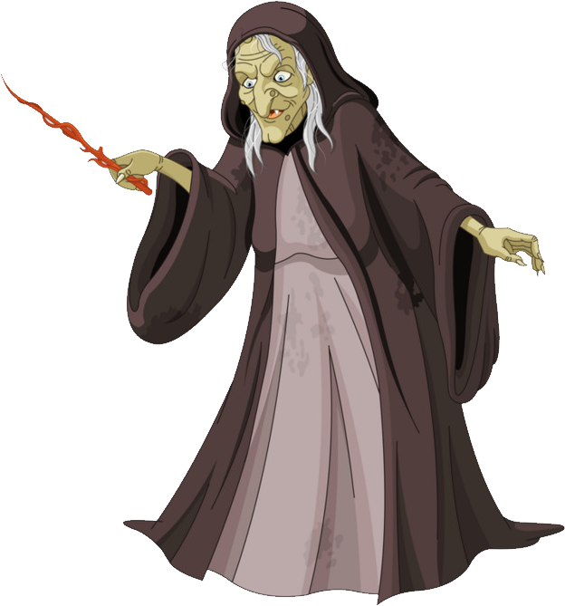 Scary Witch Cartoon Png (624x669), Png Download