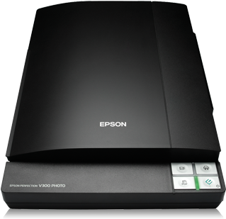 Scanner Png - Epson Perfection V300 Photo - 4800 Dpi X 9600 Dpi - (550x310), Png Download