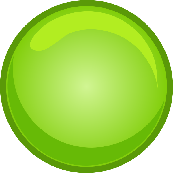 Green Button Blank Svg Clip Arts 600 X 600 Px (600x600), Png Download