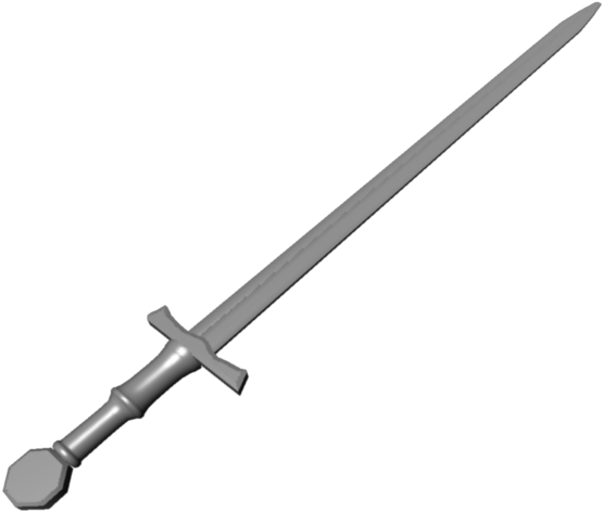 Add Media Report Rss Crusader Sword - F Dick Sharpening Steel (720x486), Png Download