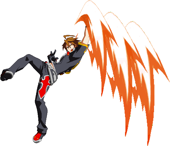 Bbcf Naoto Infernocrusader D - Naoto Blazblue Inferno Crusader (564x495), Png Download