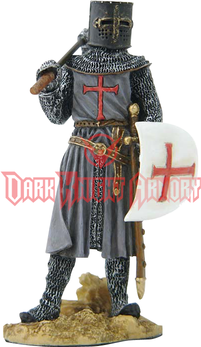 Holding Shield And Axe Statue - Unicorn Studios Wu73135ad Armored Crusader Holding (733x733), Png Download