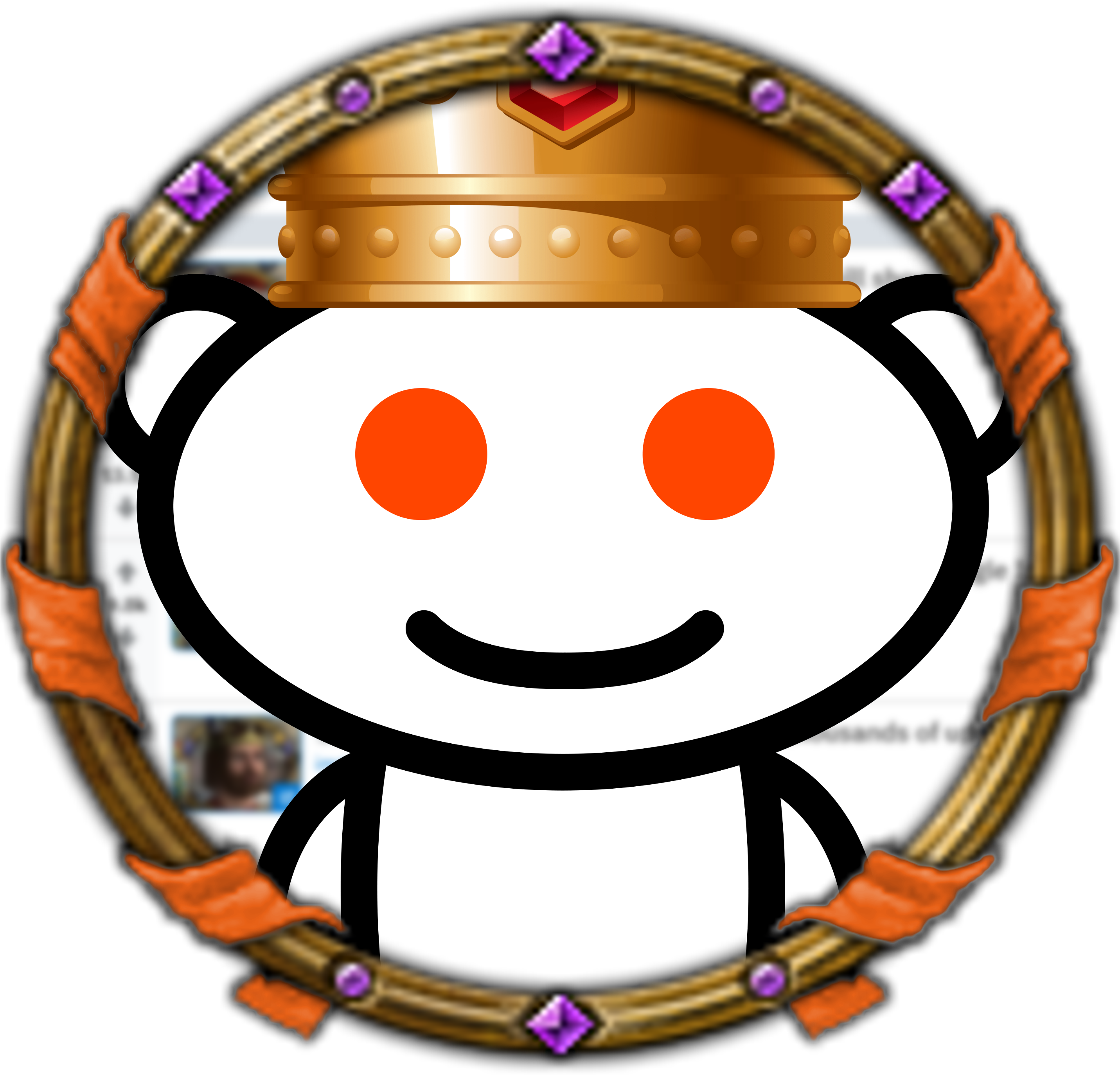 A Nice Snoo I Made For The Crusader Kings Reddit In - Test Please Ignore Meme (2862x2862), Png Download