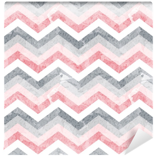 Seamless Zigzag Pattern With Grunge Texture - Throw Pillow (400x400), Png Download