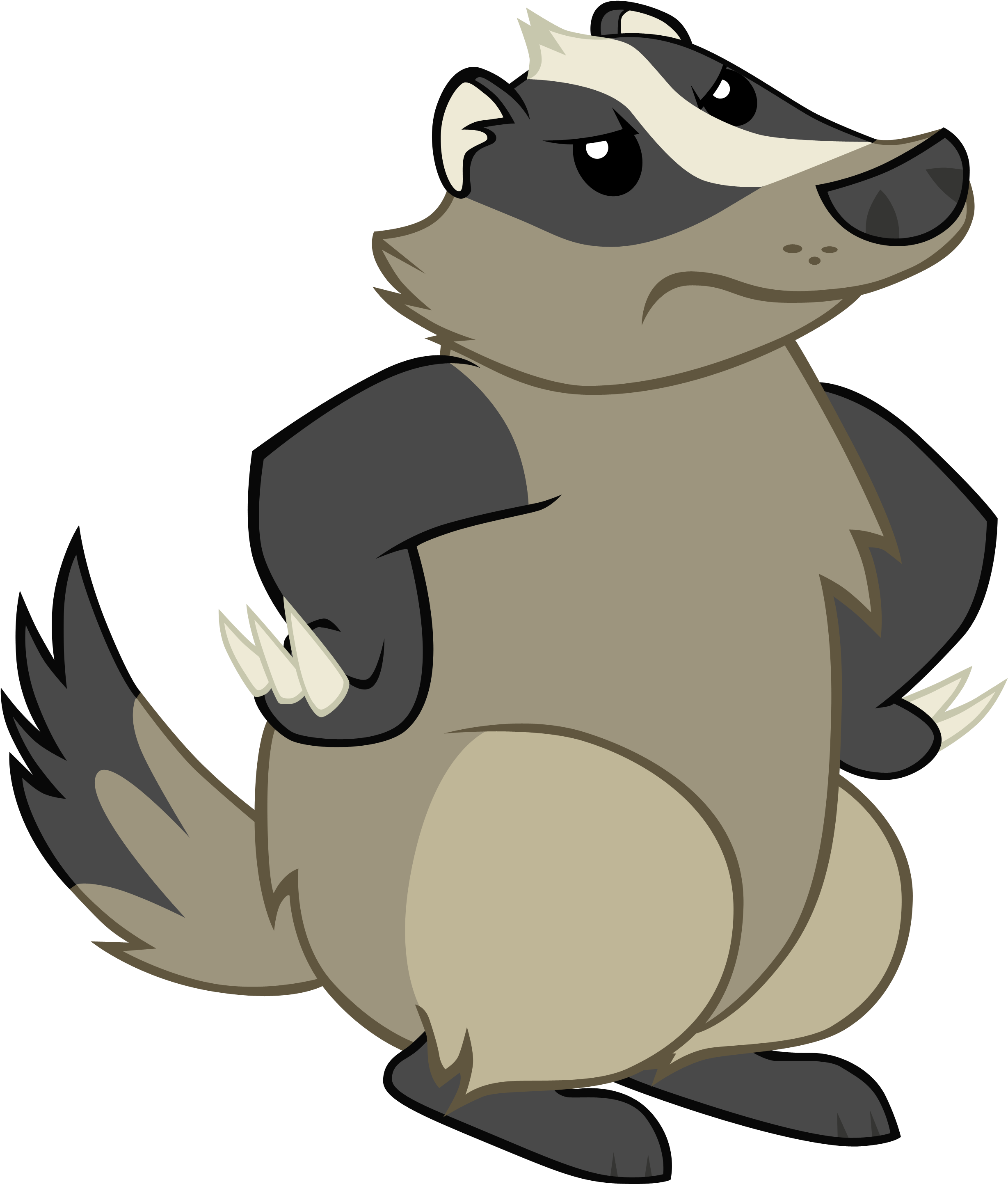 Badger Png - Png Badger (2620x3045), Png Download