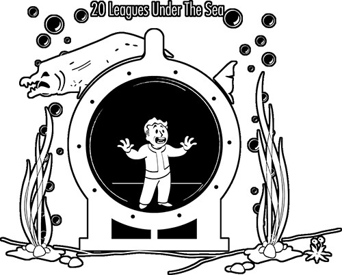 Icon 20 Leagues Under The Sea - 20000 Leagues Under The Sea Icon (500x402), Png Download