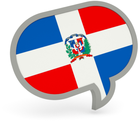 Illustration Of Flag Of Dominican Republic - Czech Flag Speech Bubble (640x480), Png Download