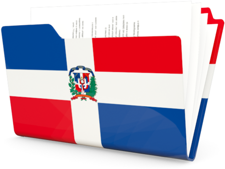 Illustration Of Flag Of Dominican Republic - Mexican Flag Folder Icon (640x480), Png Download