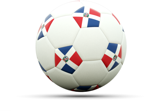 Illustration Of Flag Of Dominican Republic - Football On Flag Of Venezuela (640x480), Png Download