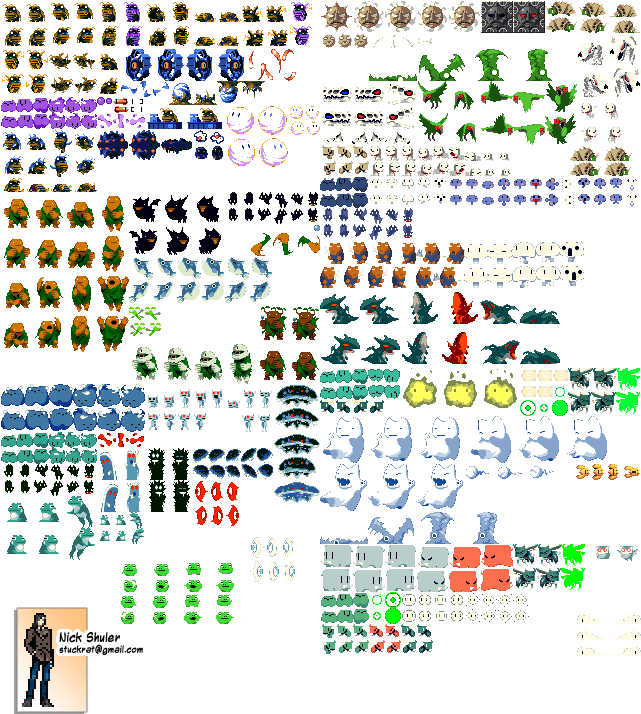 Enemy Sprites 2 Q - Cave Story Enemies (640x720), Png Download