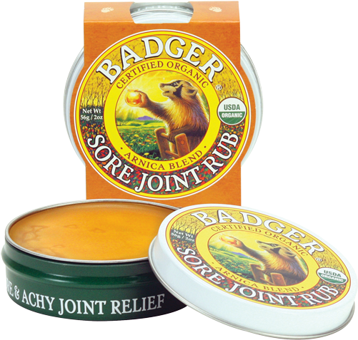 Image - Badger Sore Joint Rub (500x500), Png Download