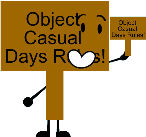 Object Casual Days Rules Sign Pose - Illustration (555x518), Png Download