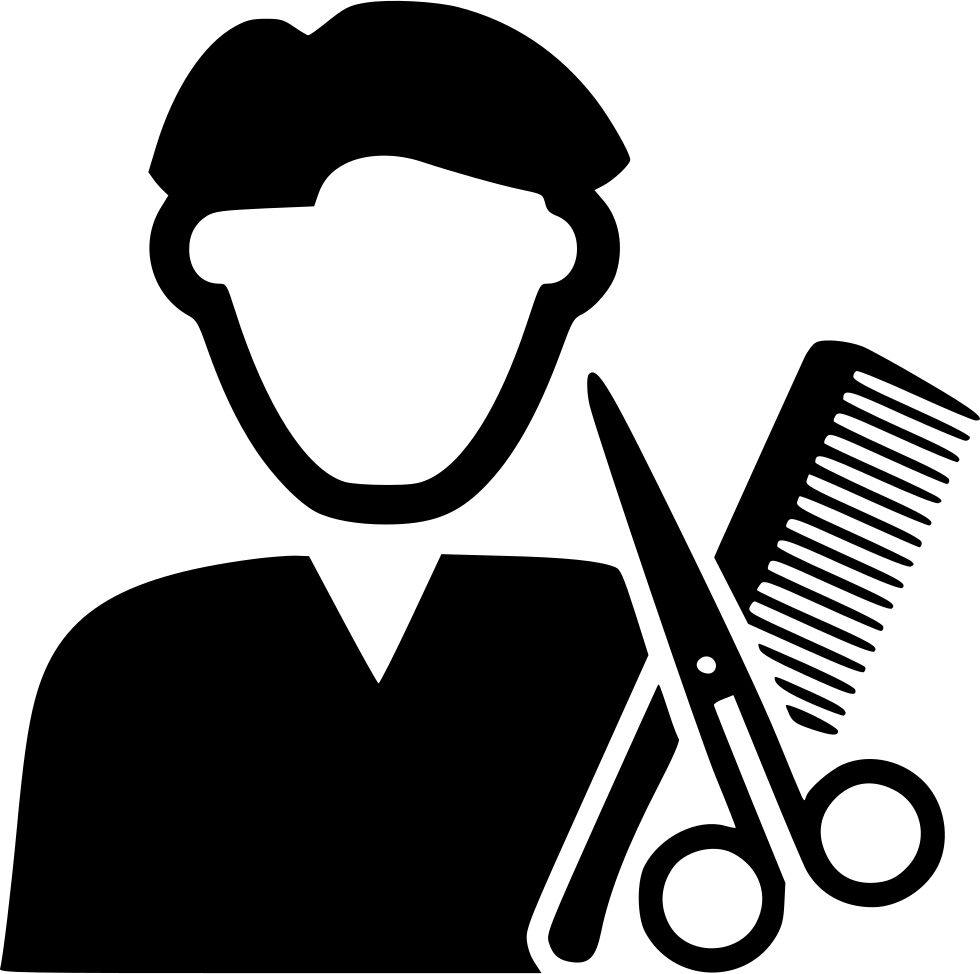 Barber Comments - Barber Silhouette Clip Art In Transparent (980x974), Png Download