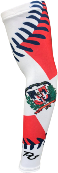 Dominican Republic Flag Compression Arm Sleeve Sublimated - Dominican Republic (252x600), Png Download