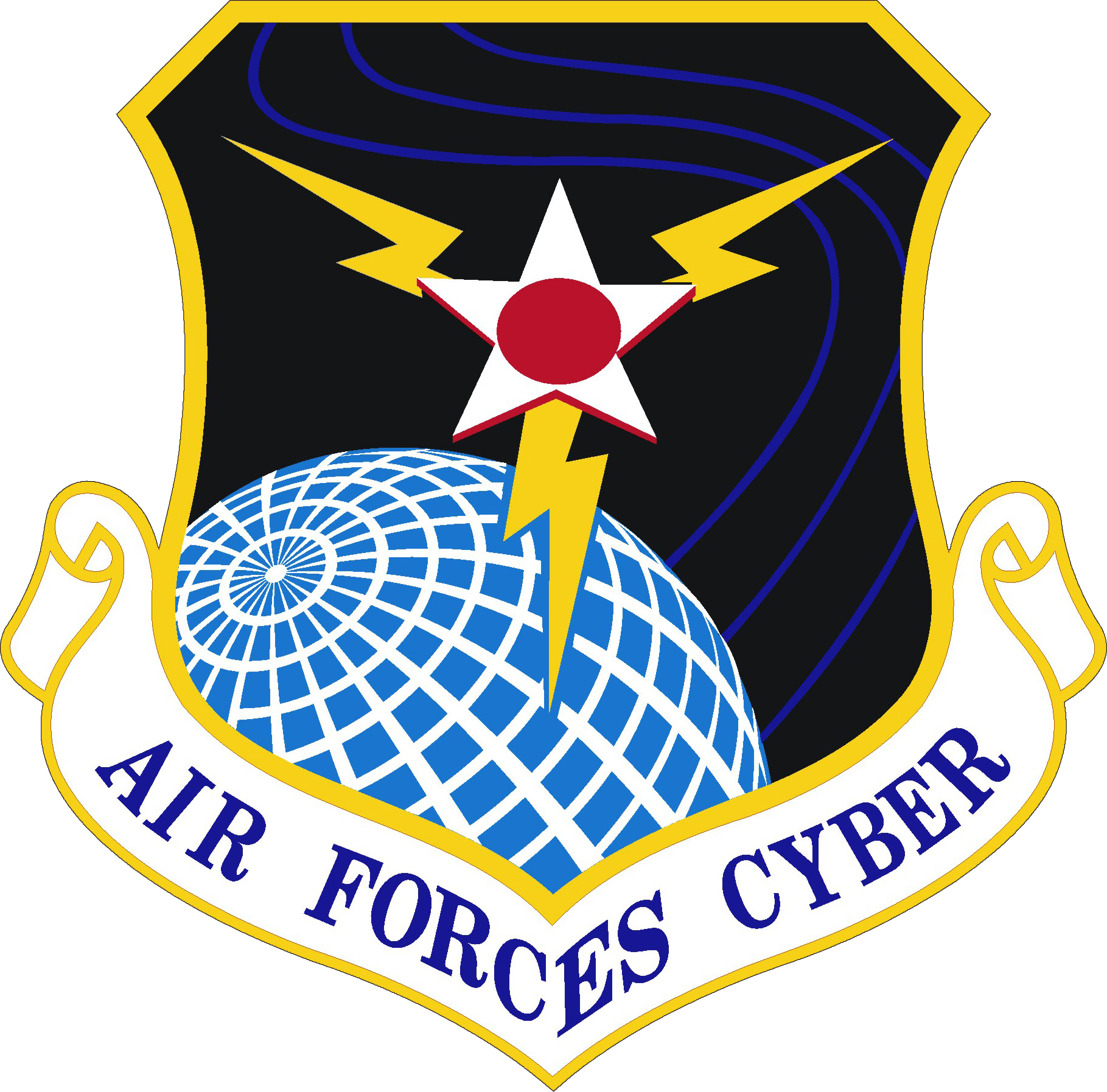 Air Forces Cyber - 24th Air Force Logo (1819x1795), Png Download