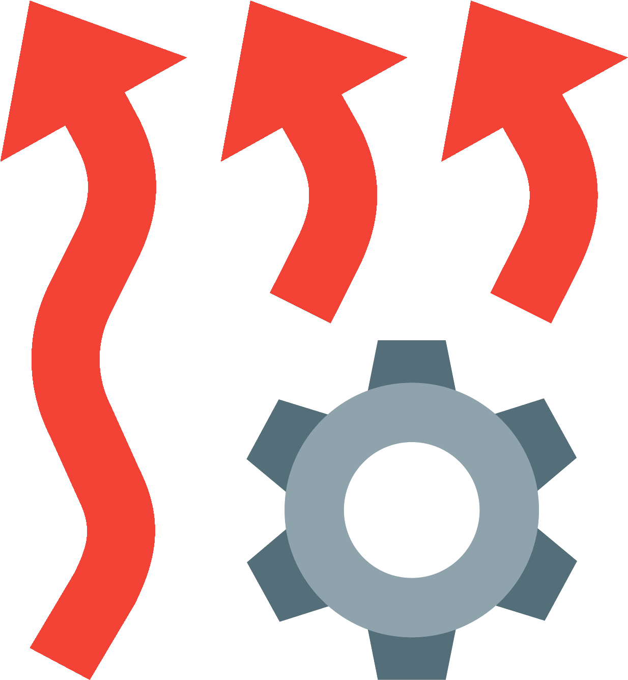 The Icon Resembles Two Squiggly Vertical Arrows That - Icon Wärme (1600x1600), Png Download