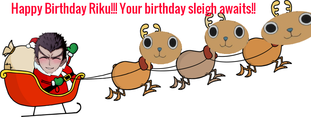 Nonrelatable Riku's Birthday Sleigh - Santas Sleigh Clipart (1000x377), Png Download