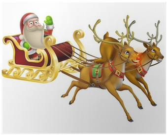 Santa Claus And Slay (400x400), Png Download