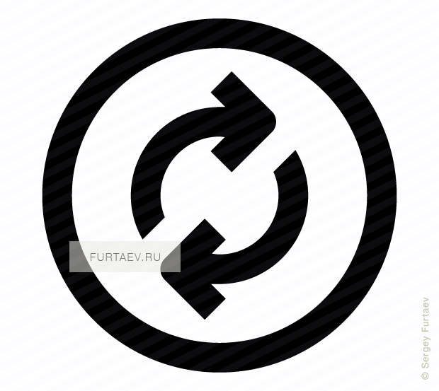 Vector Icon Of Sync Arrow Inside Circle - Information Animation (620x553), Png Download