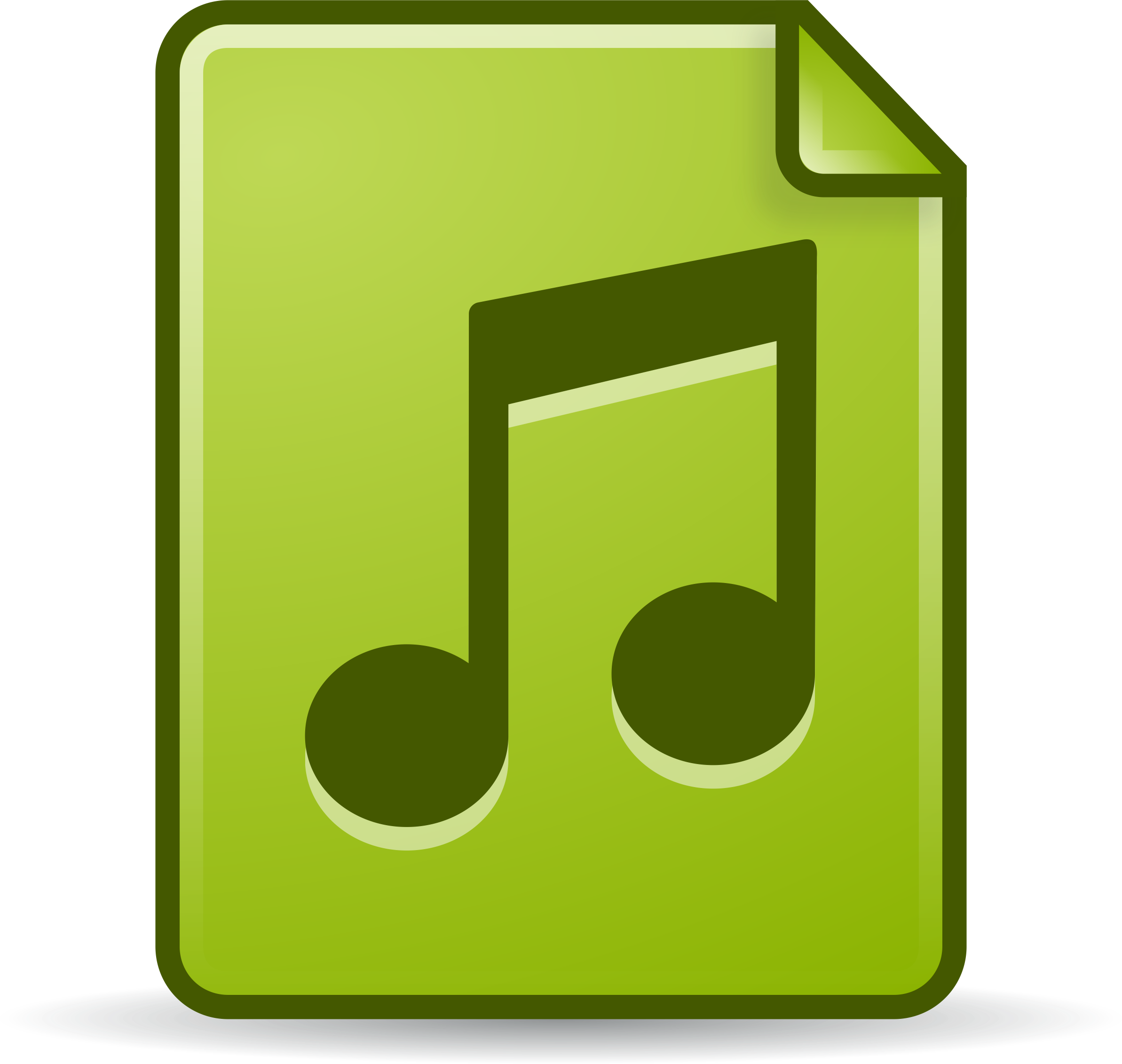 This Free Icons Png Design Of Mimetype Audio (2386x2263), Png Download