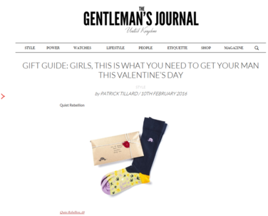 Valentine Perfect Gift Socks Quiet Rebellion Gentleman's - Web Page (480x327), Png Download