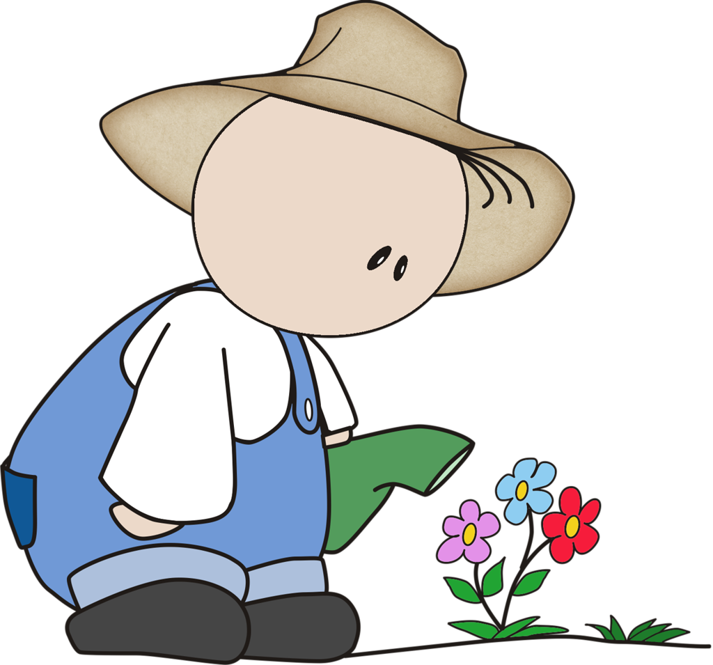 Ch - B *✿* - Little Gardener - Niño Regando Png (1024x955), Png Download